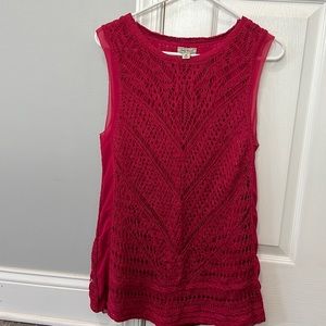 Lucky hot pink knit shirt